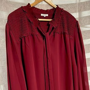 Pleione • Burgundy Blouse